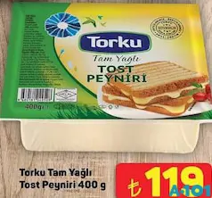 TORKU TAM YAĞLI TOST PEYNİRİ 400 G
